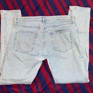 Topman light blue stretch skinny jeans size 34